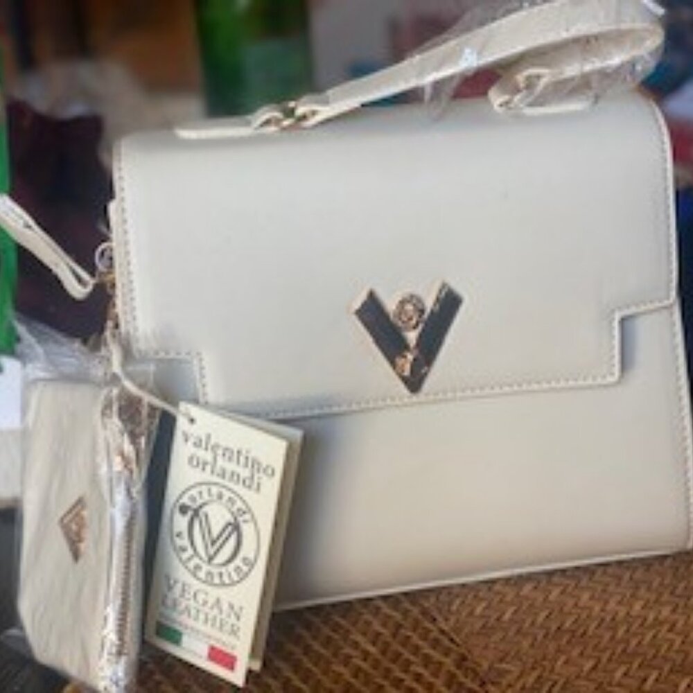 Valentino Orlandi Medium Satchel Bag with Adjustable Strap and Wallet - Picture 2 of 3